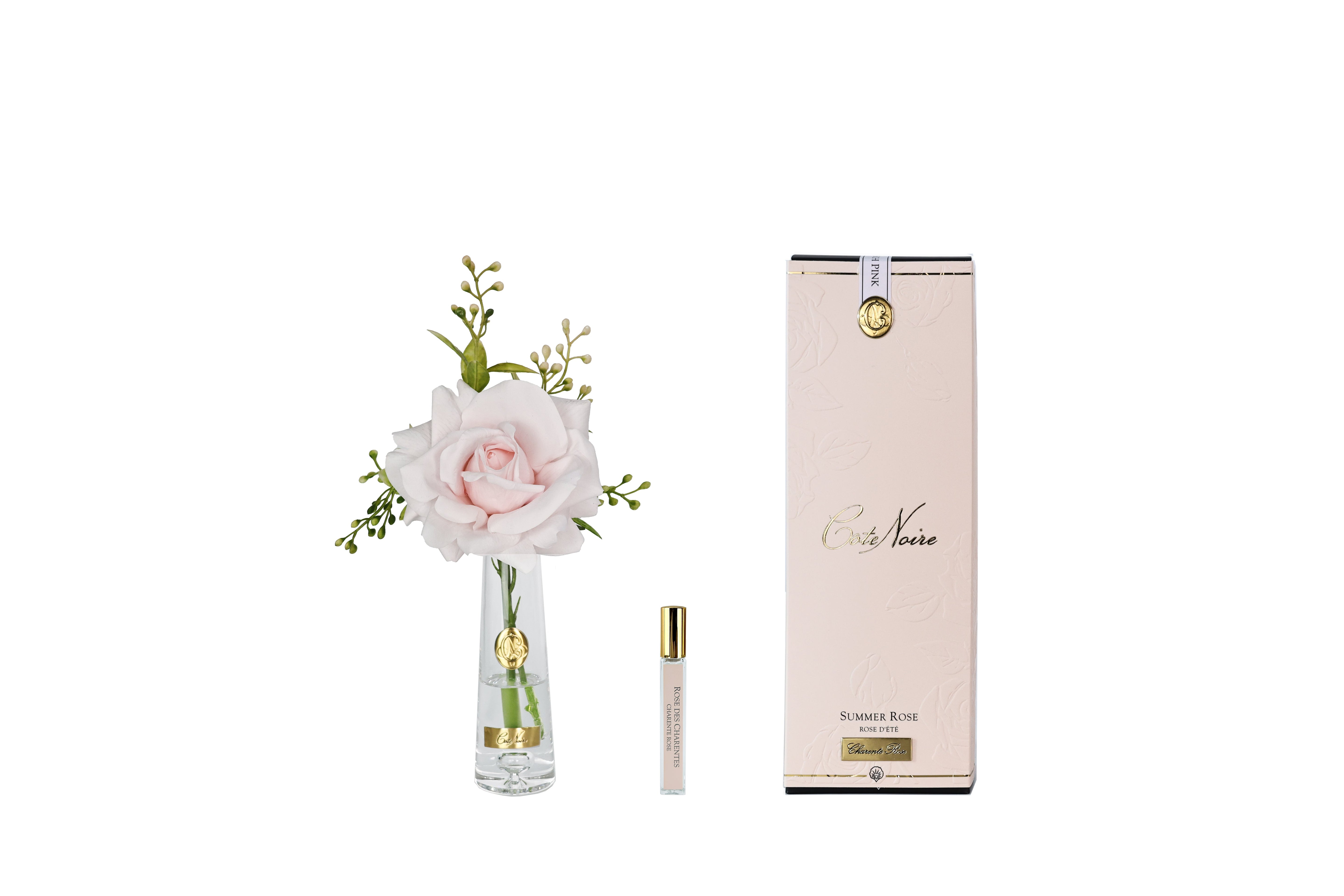 Cote Noire Summer Rose - French Pink - Gold Badge - SRG06