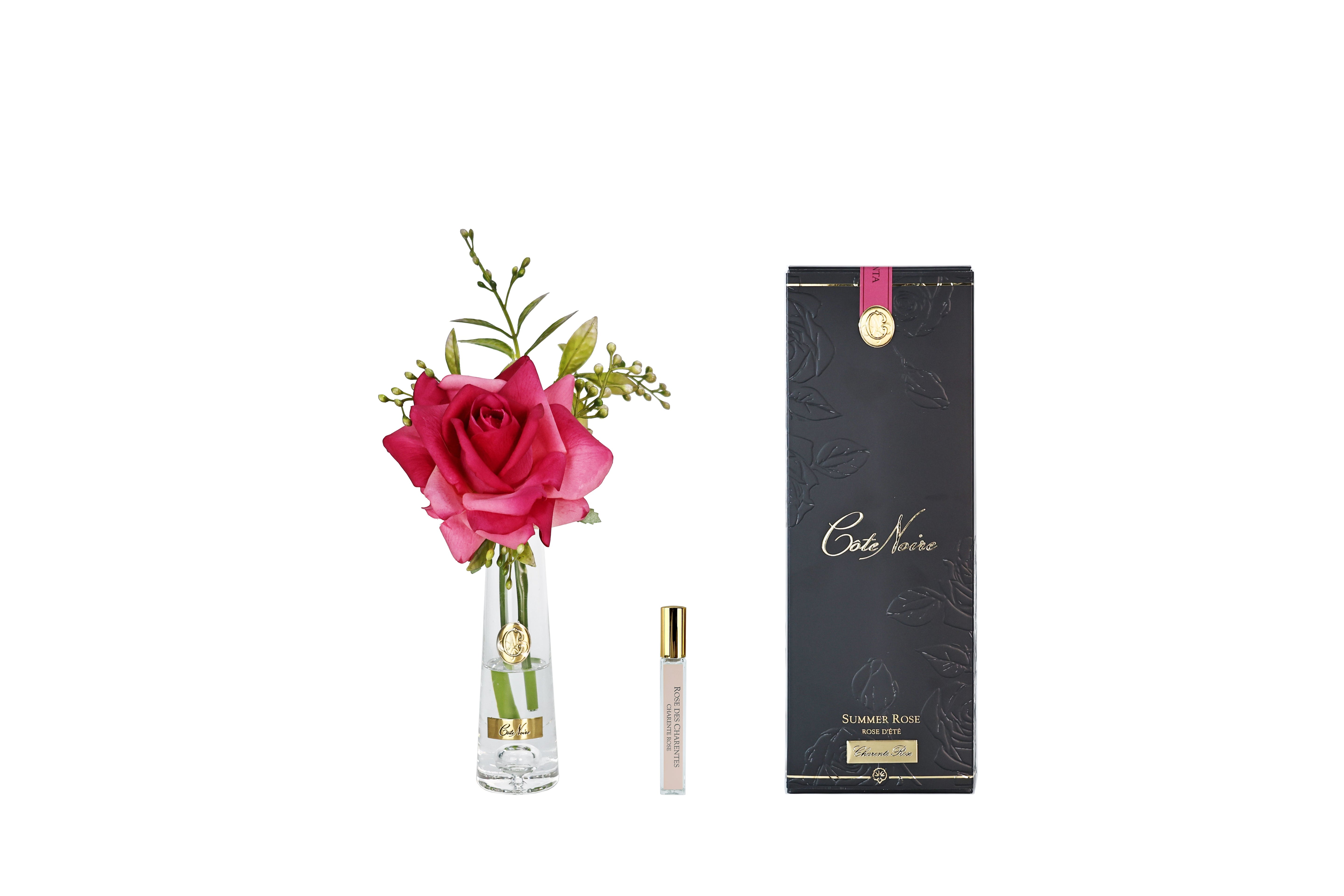 Cote Noire Summer Rose - Magenta - Gold Badge - SRG07