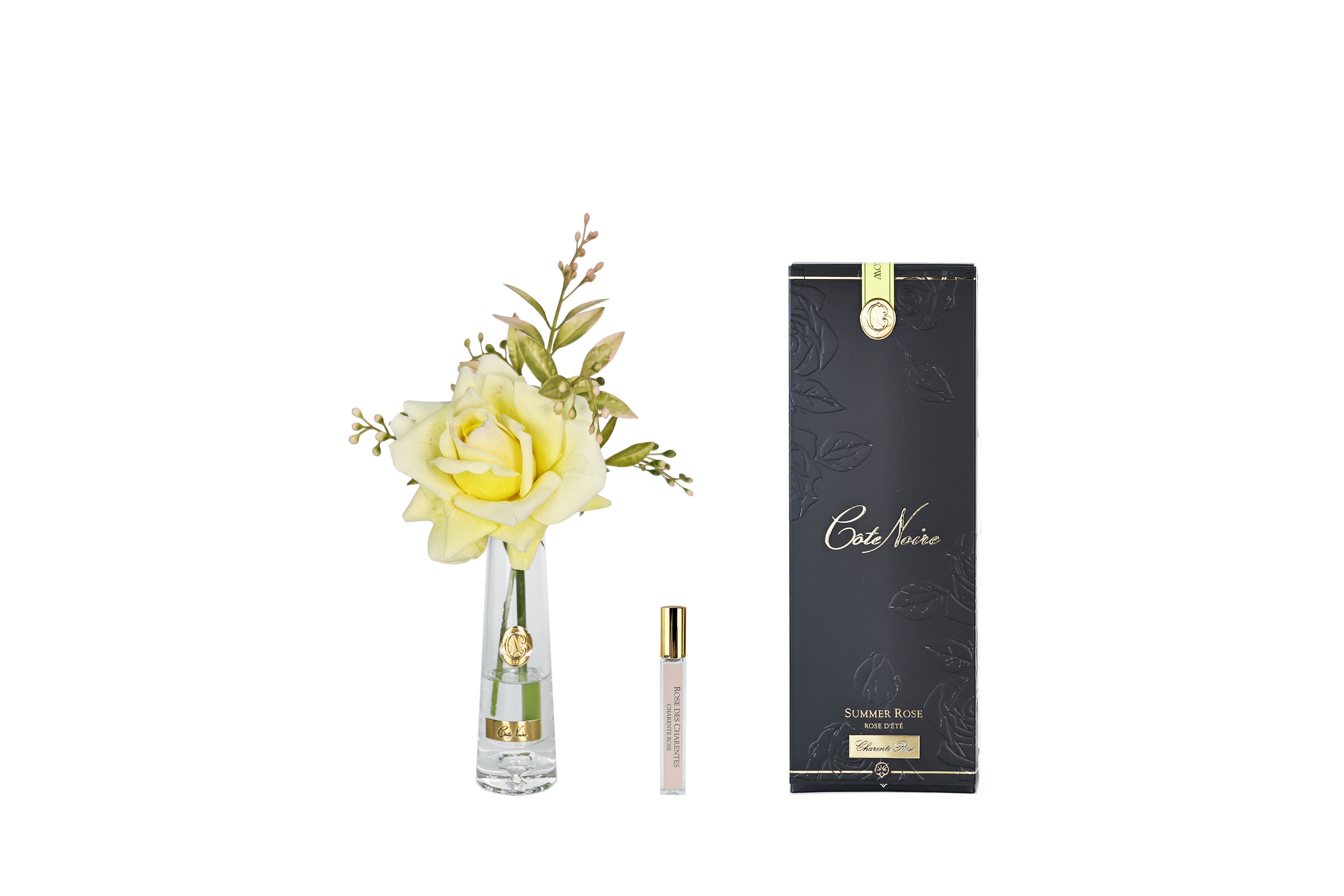 Cote Noire Summer Rose - Yellow - Gold Badge - SRG08