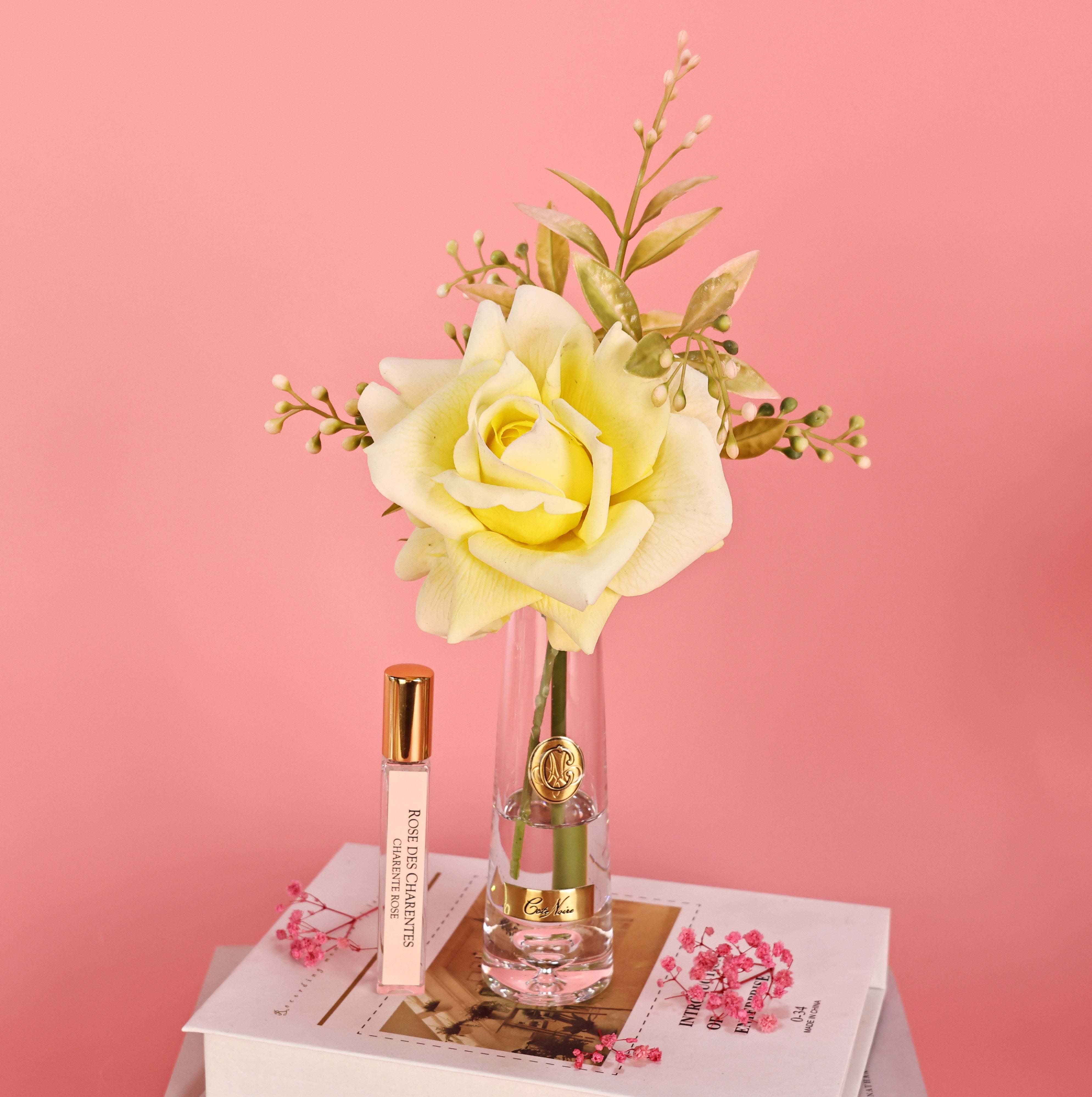 Cote Noire Summer Rose - Yellow - Gold Badge - SRG08