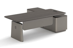 Valencia Executive Sit & Stand Desk 2.4m -Walnut & Sand