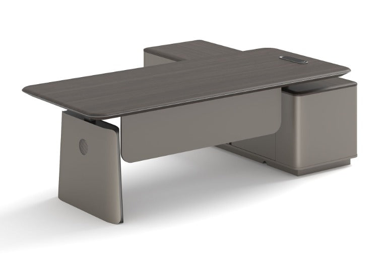 Valencia Executive Sit & Stand Desk 2.4m -Walnut & Sand