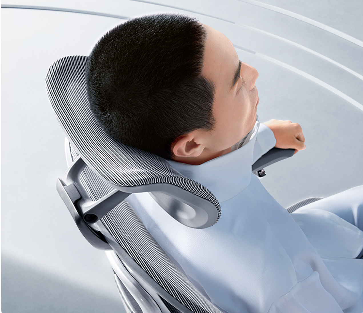 Starship High Back Ergonomic Mesh Chair Grey-by FC