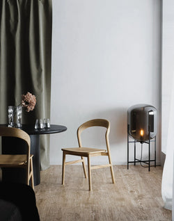 Nestor Dining Chair Soild American Oak – Timber Seat W49XD53XH82cm (Melbourne Only)