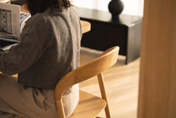 Nestor Dining Chair Soild American Oak – Timber Seat W49XD53XH82cm (Melbourne Only)