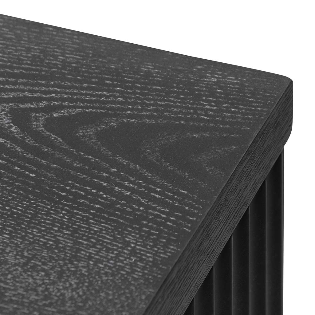 Hellan 2m Wooden Entertainment TV Unit Black & White