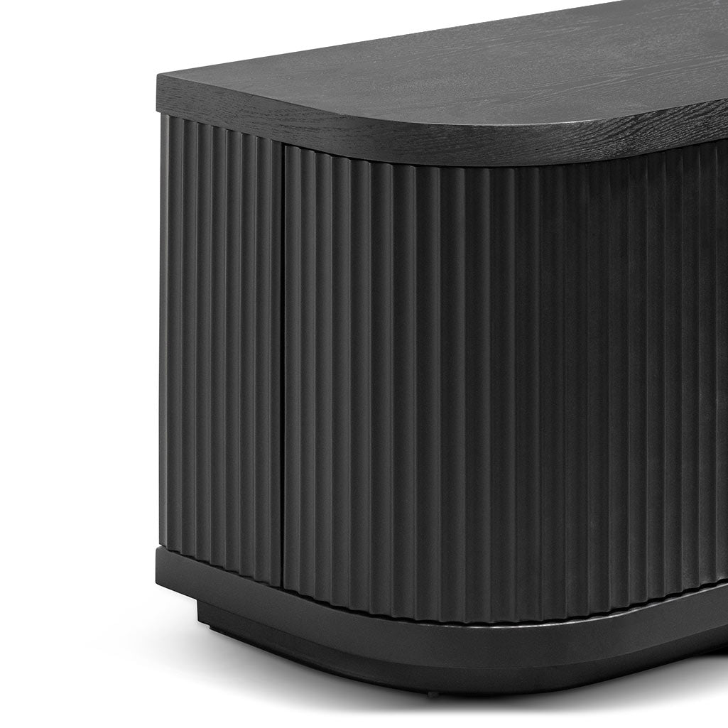 Hellan 2m Wooden Entertainment TV Unit Black & White