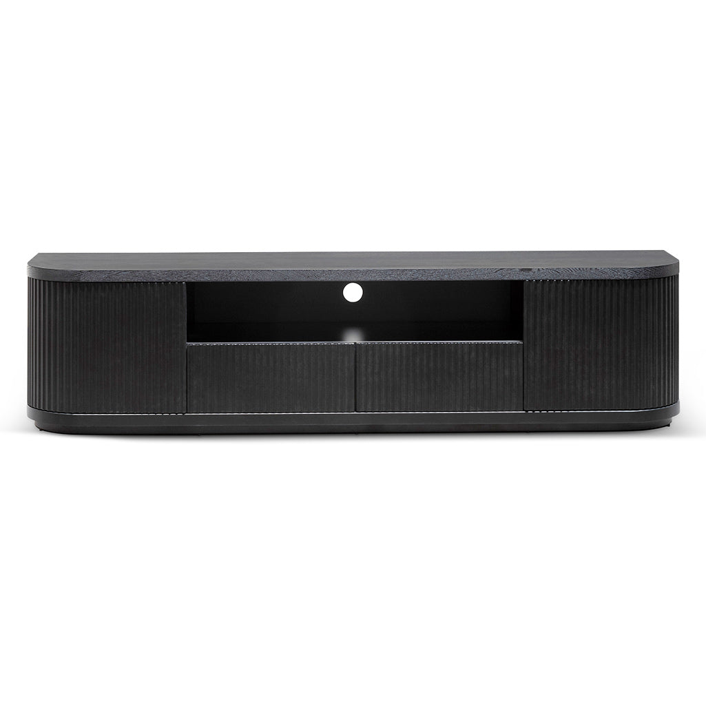 Hellan 2m Wooden Entertainment TV Unit Black & White