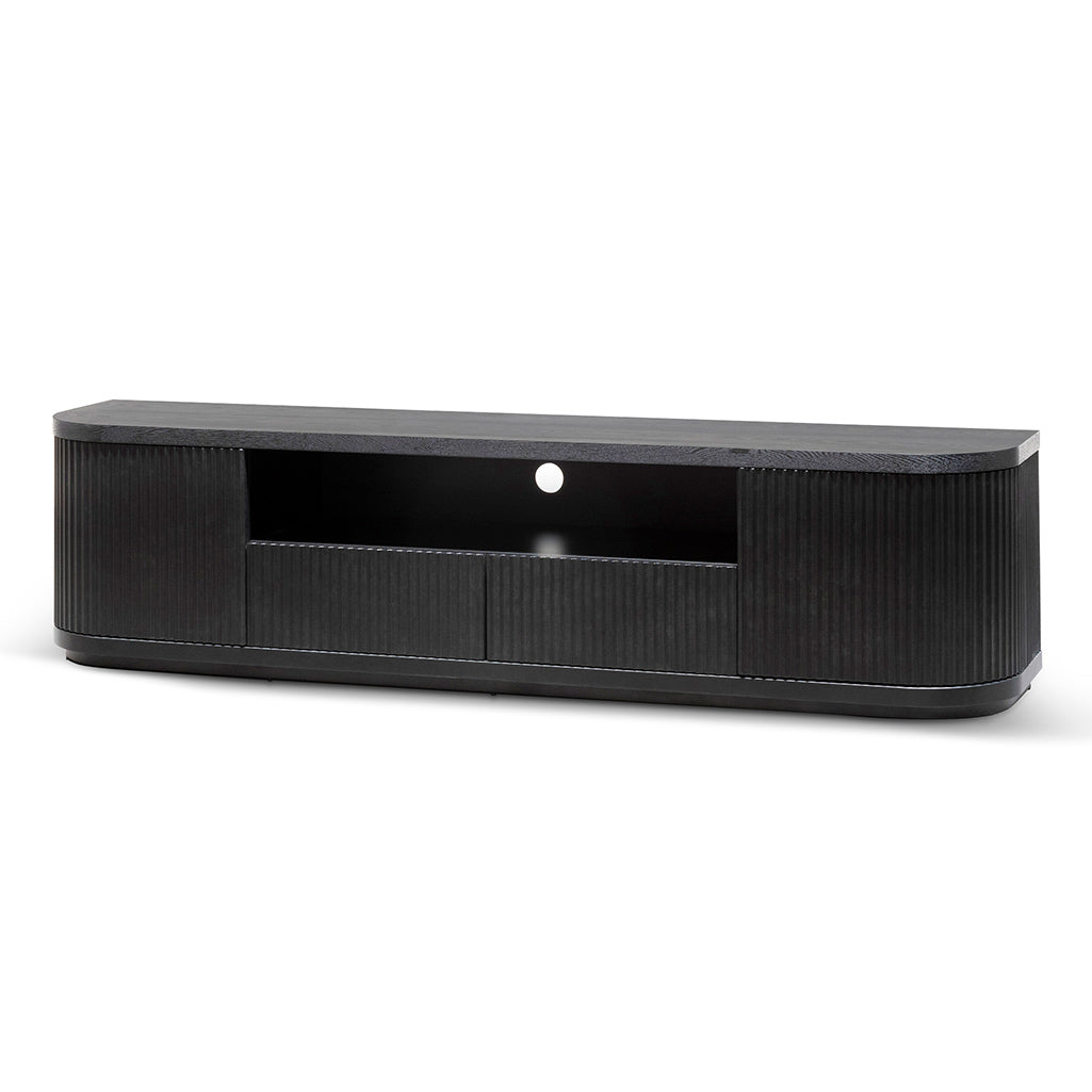 Hellan 2m Wooden Entertainment TV Unit Black & White
