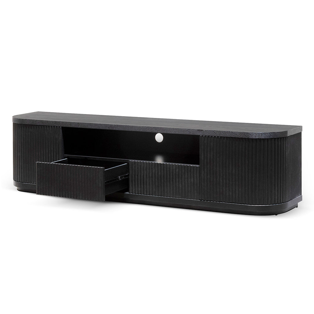 Hellan 2m Wooden Entertainment TV Unit Black & White