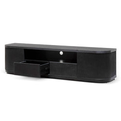 Hellan 2m Wooden Entertainment TV Unit Black & White