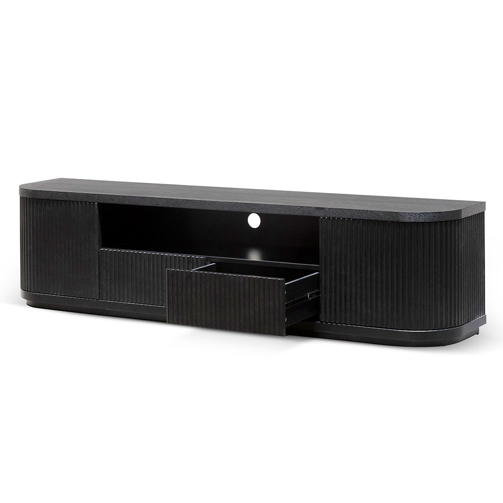 Hellan 2m Wooden Entertainment TV Unit Black & White