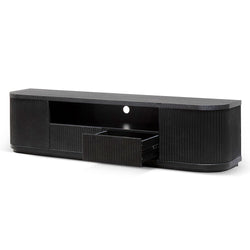 Hellan 2m Wooden Entertainment TV Unit Black & White