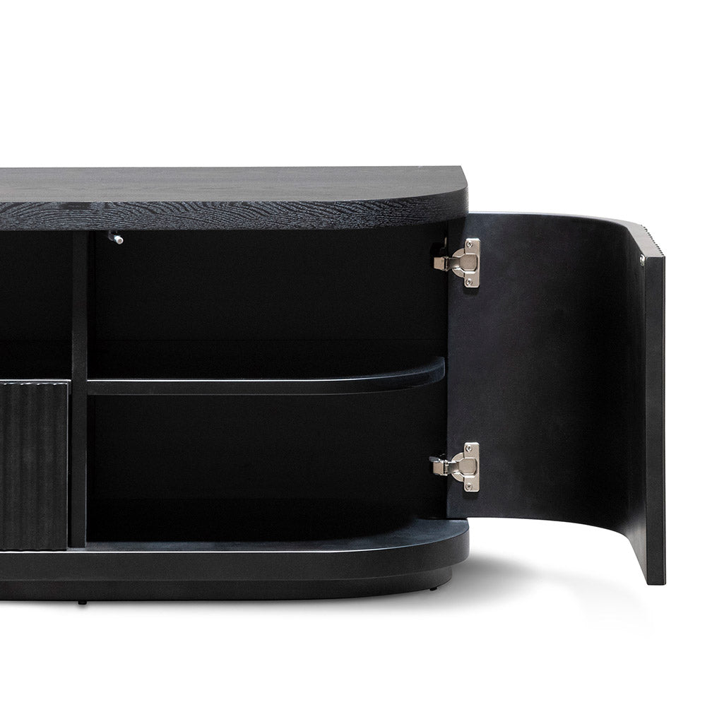 Hellan 2m Wooden Entertainment TV Unit Black & White