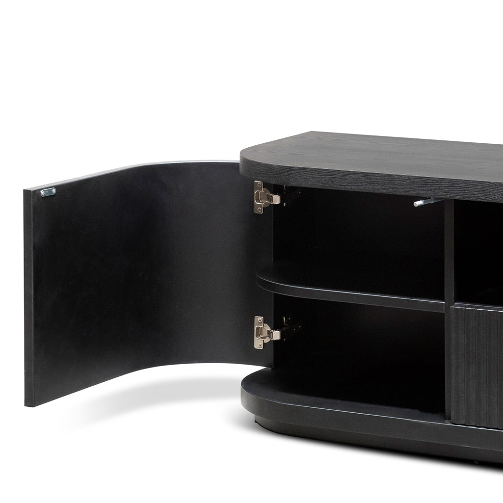 Hellan 2m Wooden Entertainment TV Unit Black & White