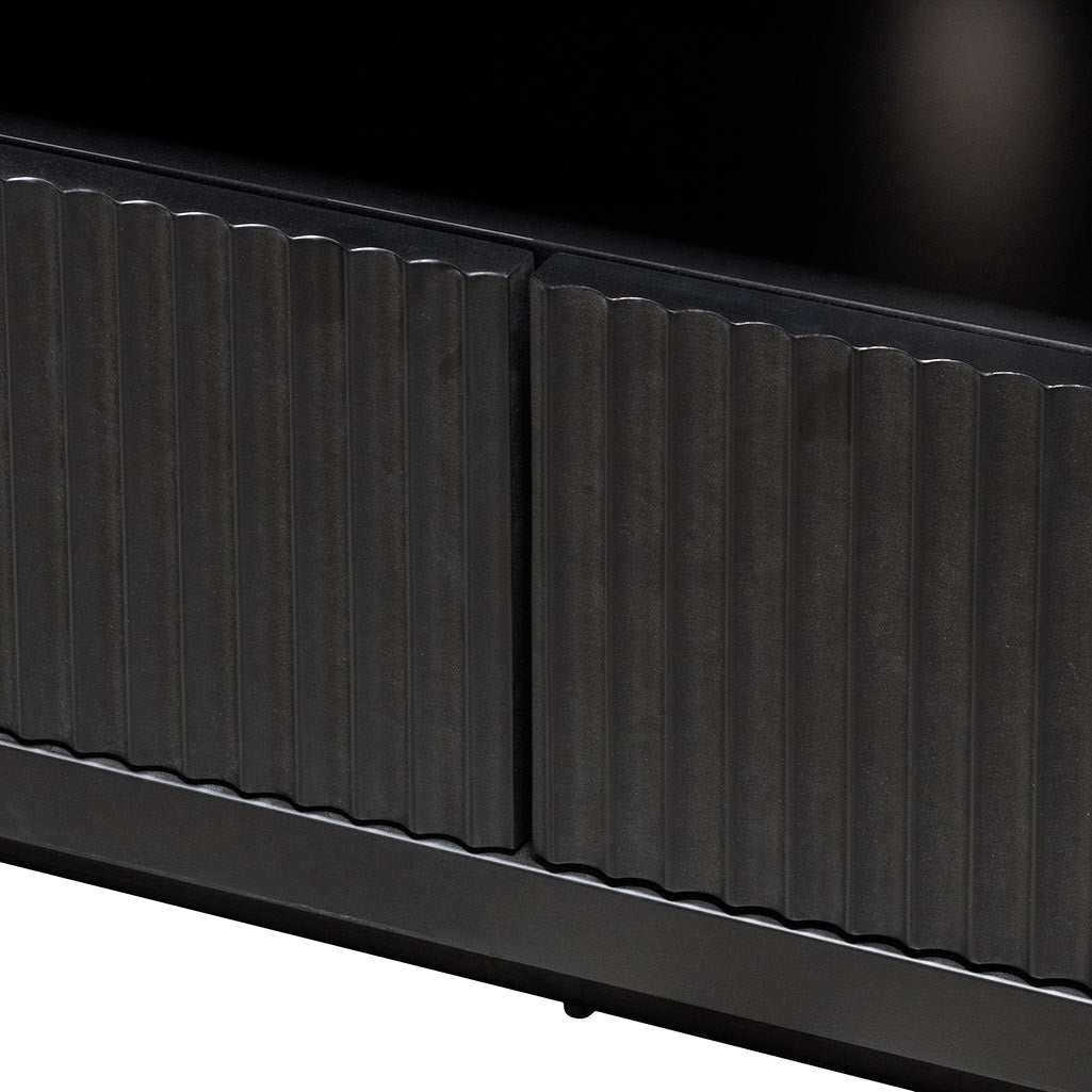 Hellan 2m Wooden Entertainment TV Unit Black & White
