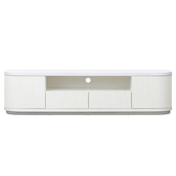 Hellan 2m Wooden Entertainment TV Unit Black & White