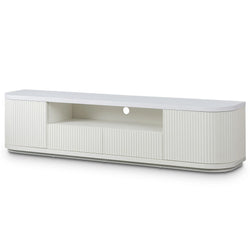 Hellan 2m Wooden Entertainment TV Unit Black & White