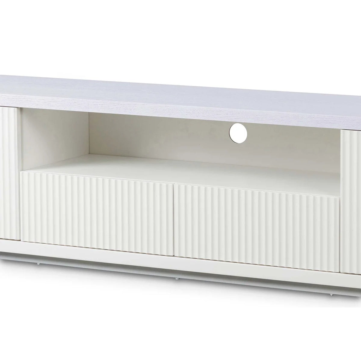 Hellan 2m Wooden Entertainment TV Unit Black & White