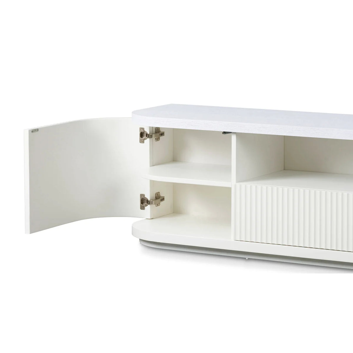 Hellan 2m Wooden Entertainment TV Unit Black & White