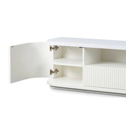 Hellan 2m Wooden Entertainment TV Unit Black & White