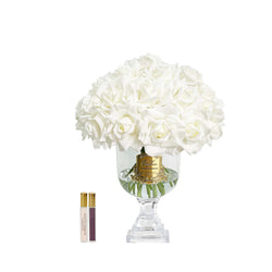 Cote Noire Versailles French Rose Bouquet - White & Gold - VRB11