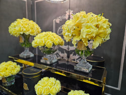 Cote Noire Versailles Lilies & Roses Bouquet - Gold & Ivory White - VLR08