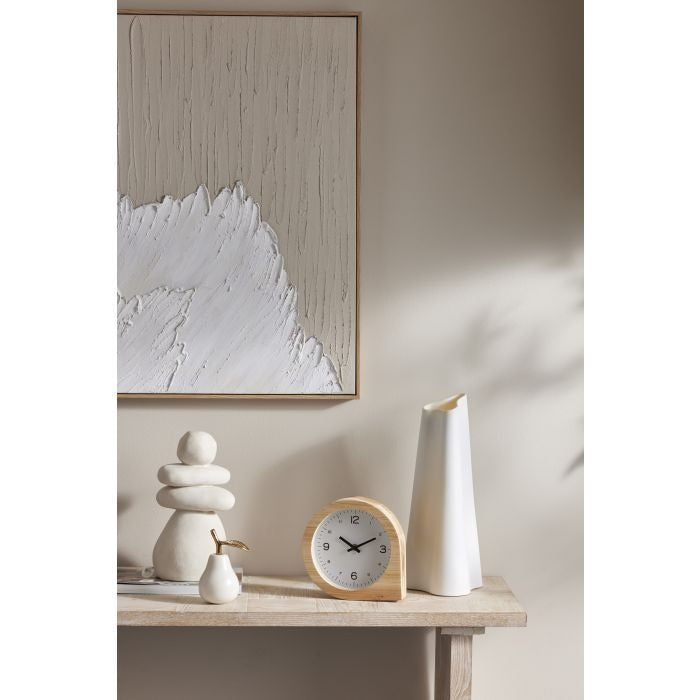 Amalfi Ava Hand Painted Wall Art White & Natural 80x4.5x118cm