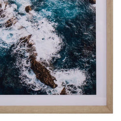 Amalfi Rock Pool Photography Wall Art Multi-Coloured 80x4x100cm