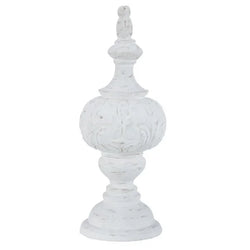 Amalfi Arista Finial Large White 13x13x36cm