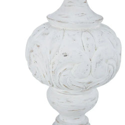 Amalfi Arista Finial Large White 13x13x36cm