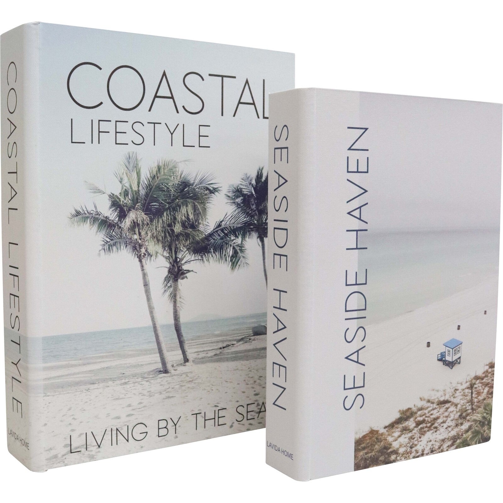 Book Box Set of 2 Lrg Coastal Haven