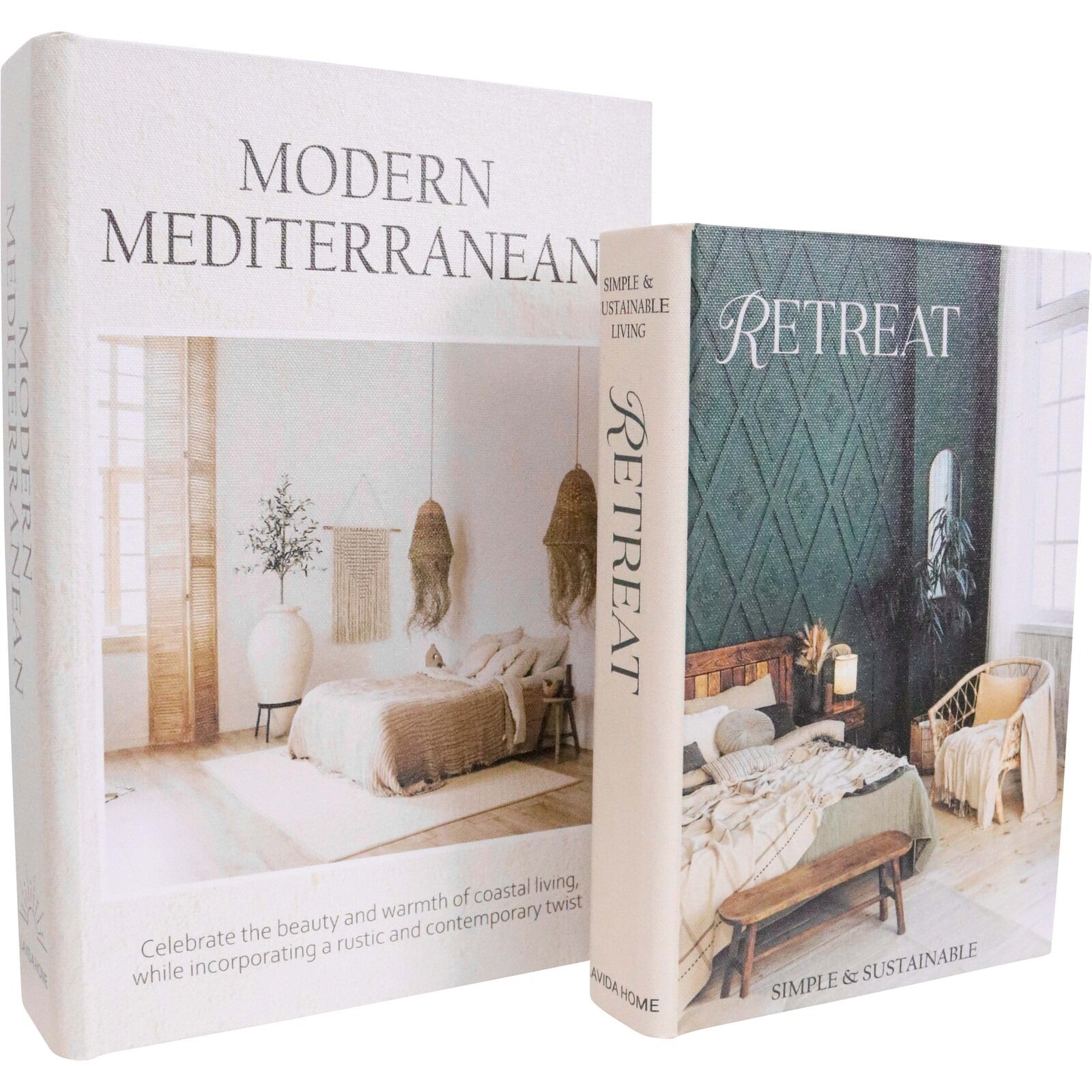 Book Box Set of 2 Med Modern Retreat