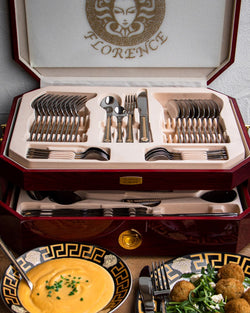 Medusa 72pc Cutlery Set Gold