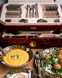 Medusa 72pc Cutlery Set Gold