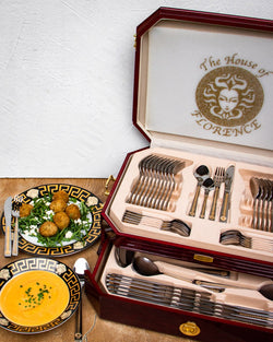 Medusa 72pc Cutlery Set Gold