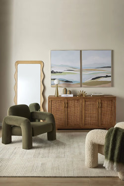 Amalfi Mia Armchair Green 90.5x81x75cm
