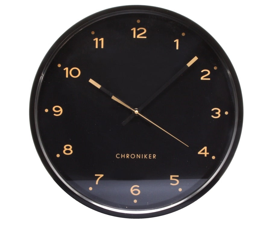 Clock-Black 40cm