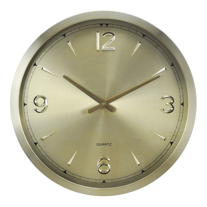 Nelson Aluminium Wall Clock Gold 50cm