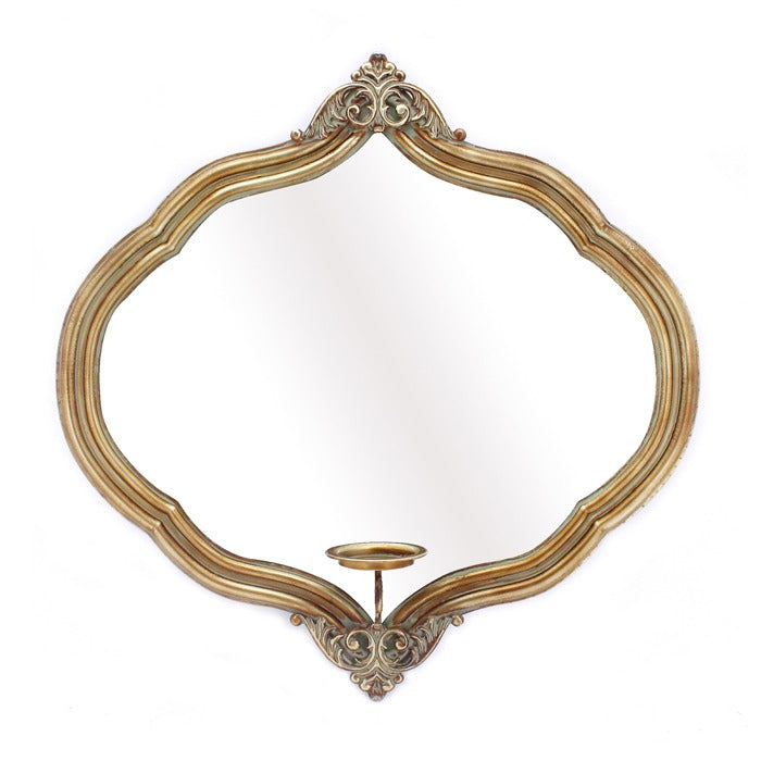 Gideon Gold Metal Candle Mirror Oval  W74.0 X D13.5 X H74.5cm