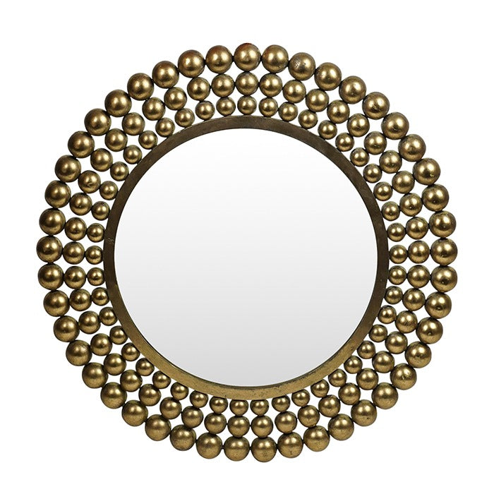 Topaz Metal Gold Ball Round Mirror W53.5 X D2 X H53.5cm