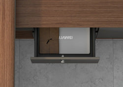 Imperium Executive Desk 2.0m -Walnut & Grey