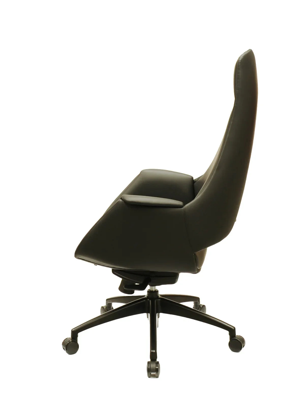 Lawson Executive Leather Chair High Back- Black
