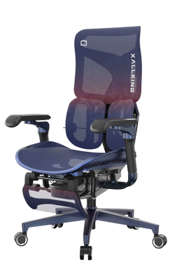 Semi-side front left view of an Xallking X3Pro ergonomic gaming chair in Australia on a transparent background
