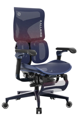 Semi-side front right view of an Xallking X3Pro ergonomic gaming chair in Australia on a transparent background