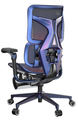 Semi-side back left view of an Xallking X3Pro ergonomic gaming chair in Australia on a transparent background