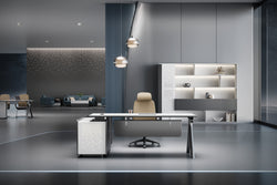 Sterling 2.4m File Cabinet – Frost White & Dark Grey