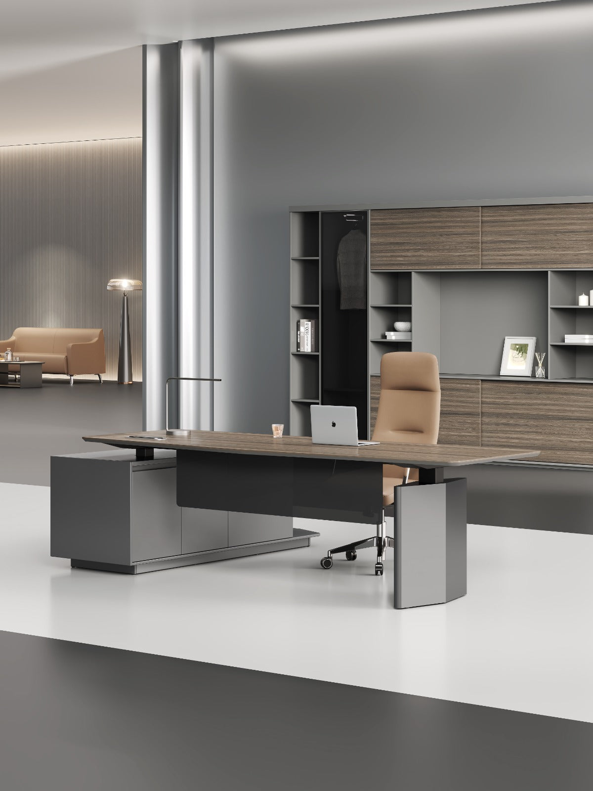 Professor File Cabinet 2.08m – Wooden Grain Finish