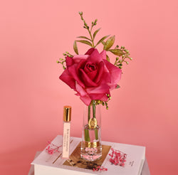 Cote Noire Summer Rose - Magenta - Gold Badge - SRG07
