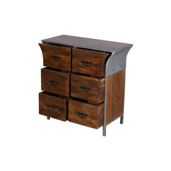 Alpine 6 Drawer Chest Grey - Furniture Castle